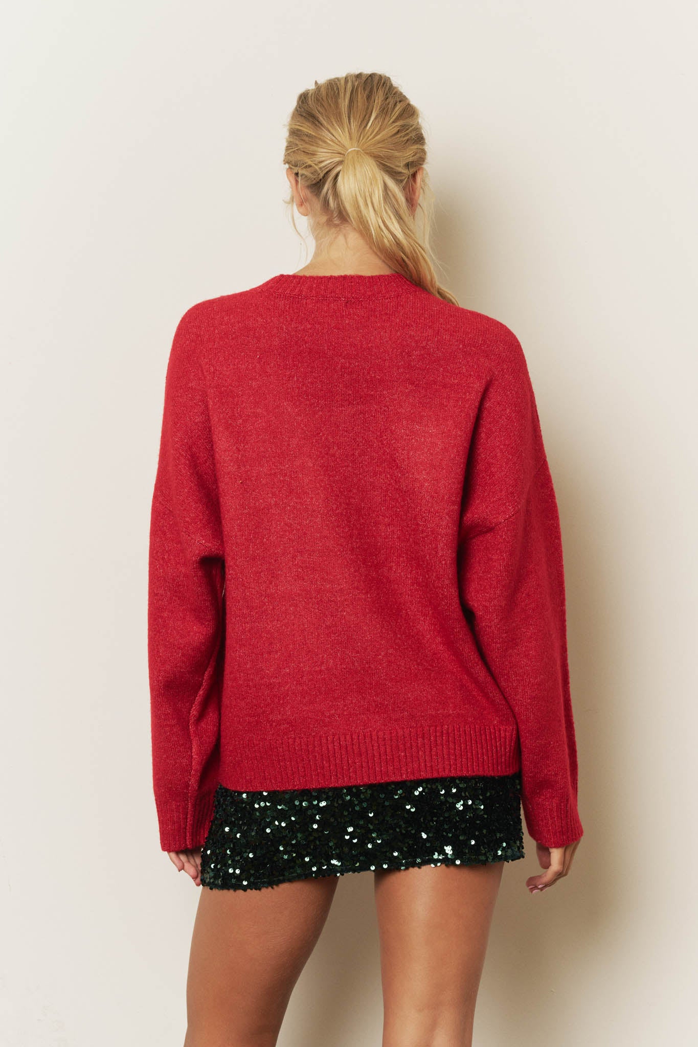 FA LA LA CHRISTMAS CREW NECK SWEATER (PRE-ORDER)