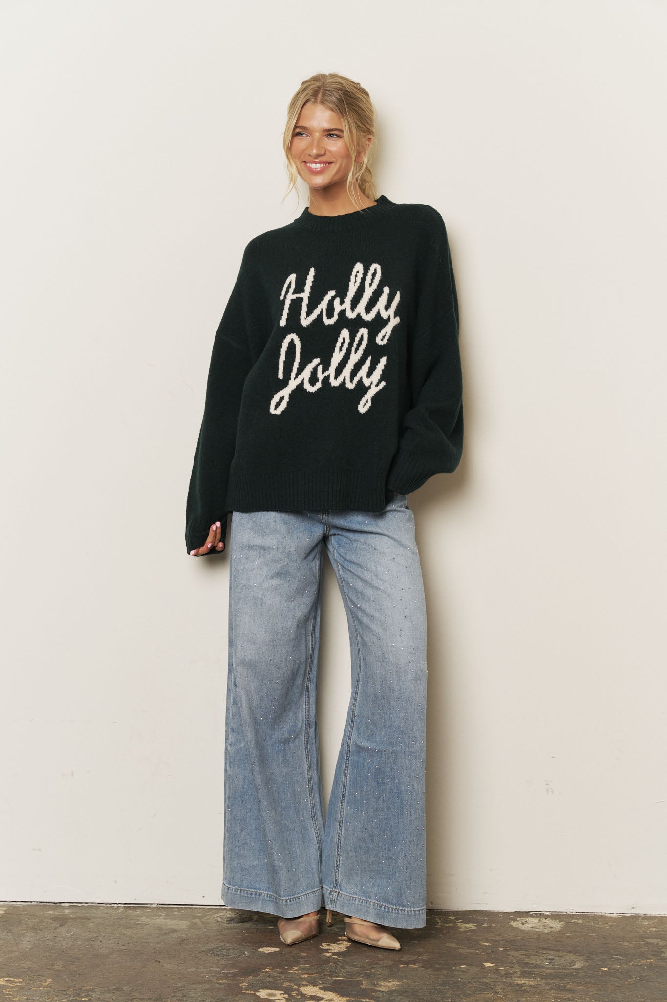 HOLLY JOLLY CHRISTMAS SWEATER (PRE-ORDER)