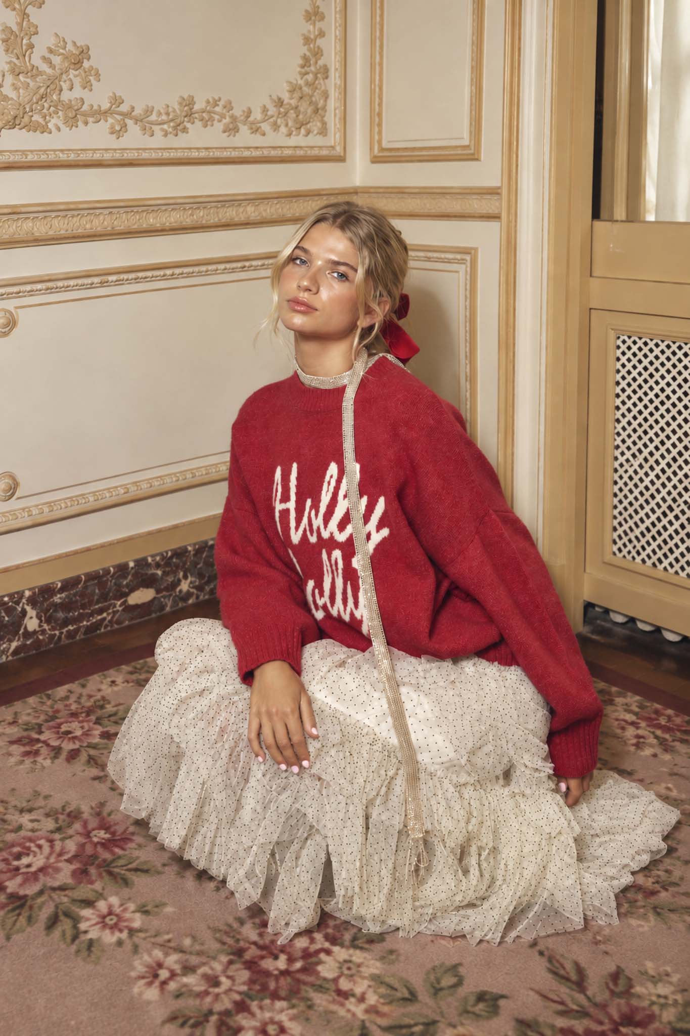 HOLLY JOLLY CHRISTMAS SWEATER (PRE-ORDER)