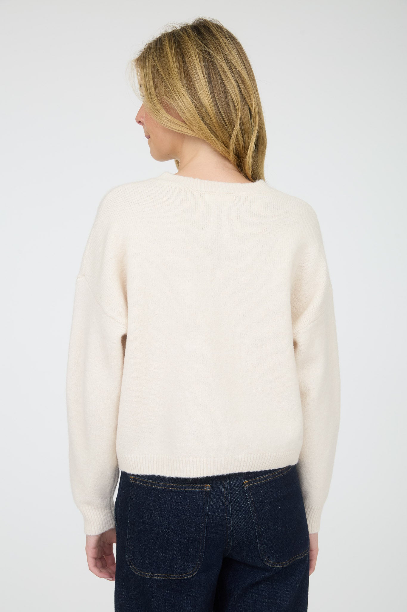 HORSE JACQUARD LONG SLEEVE BUTTON DOWN CARDIGAN