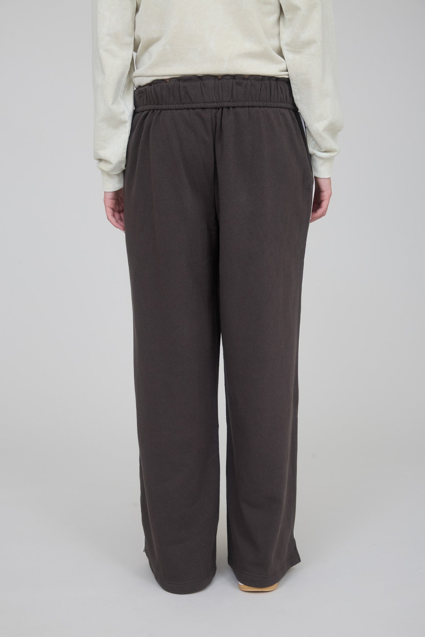 FOLD OVER DRAWSTRING WAIST WIDE LEG LOUNGE PANTS