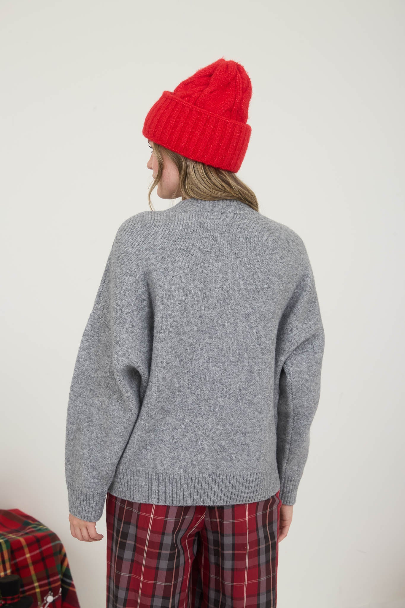 BE MERRY & BRIGHT CREWNECK KNIT PULLOVER SWEATER (PRE-ORDER)