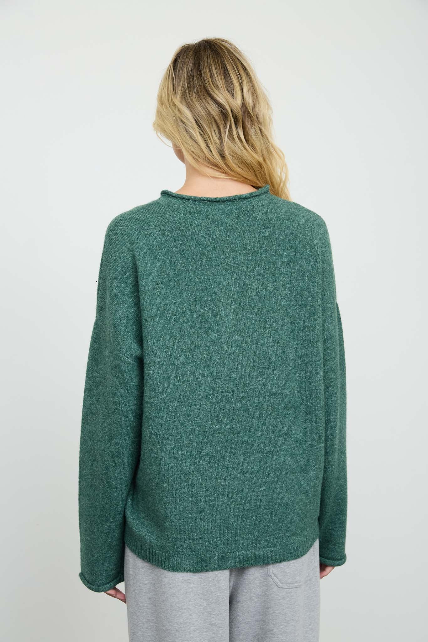 NOVELTY HOLIDAY BUTTON HENLEY PULLOVER SWEATER (PRE-ORDER)