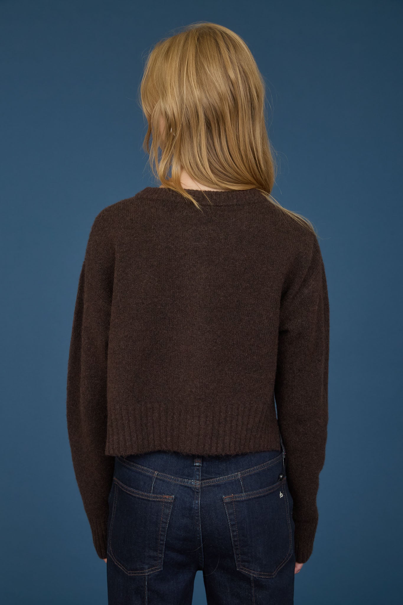 FUZZY KNIT BUTTON DOWN SIDE SPLIT KNIT CARDIGAN