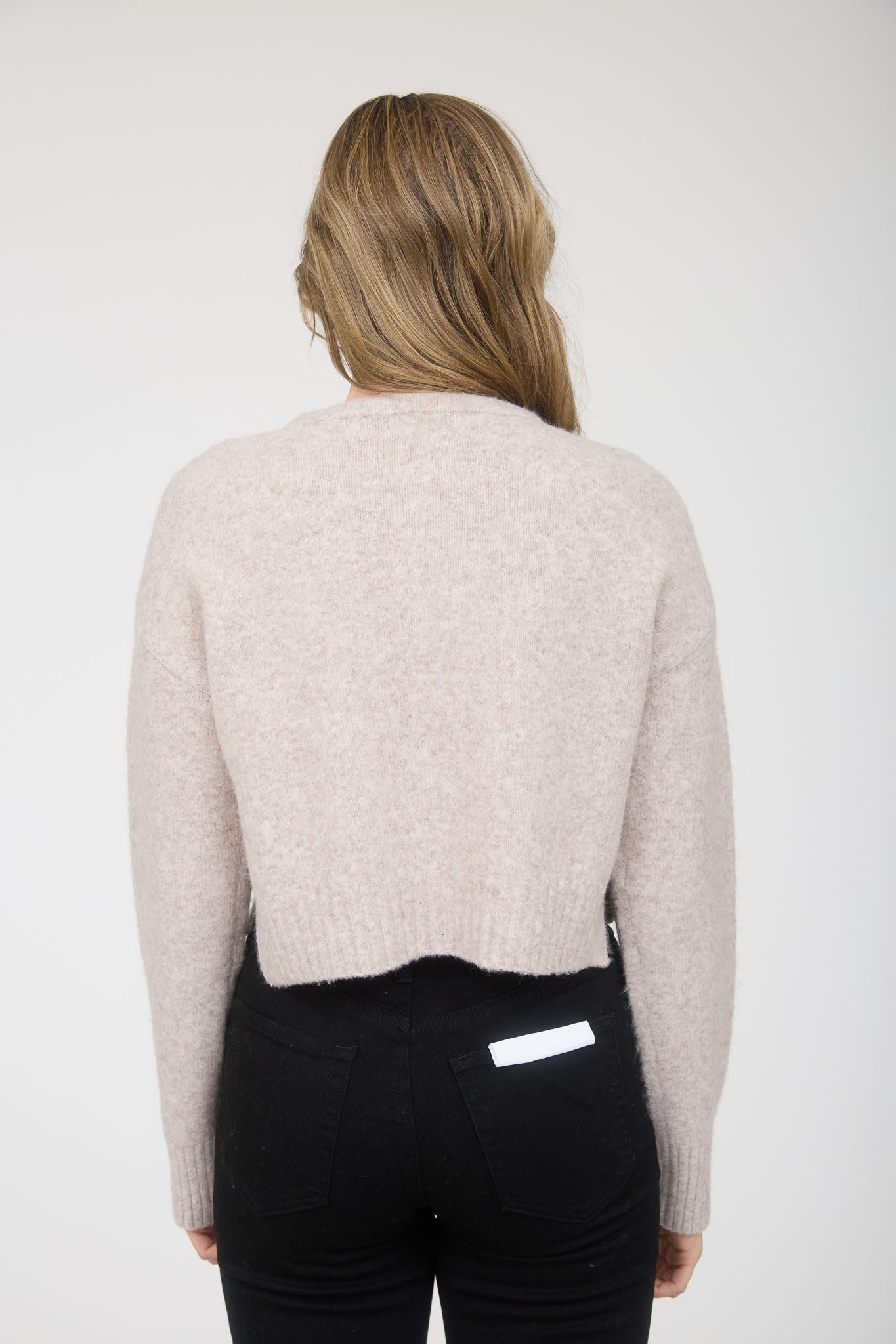 FUZZY KNIT BUTTON DOWN SIDE SPLIT KNIT CARDIGAN