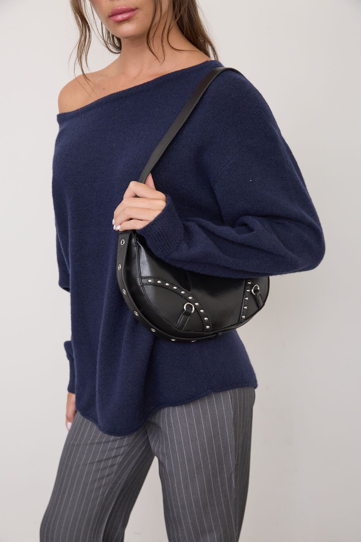BOAT NECK OVERSIZED KNIT PULLOVER SWEATER (PRE-ORDER)