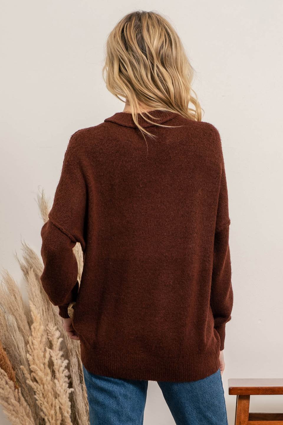 SOLID KNIT PULLOVER