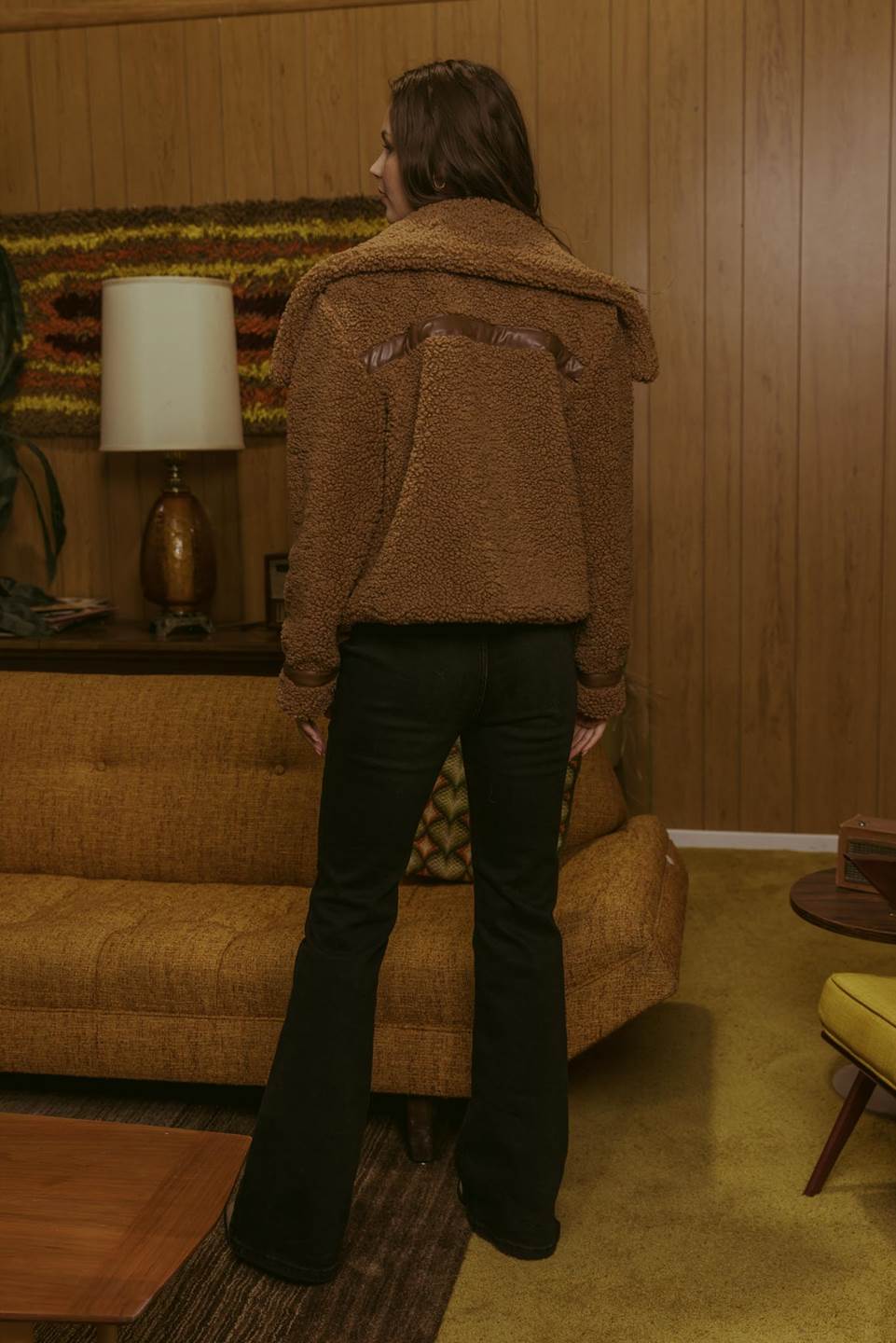 CHAQUETA DE SHERPA CON CREMALLERA