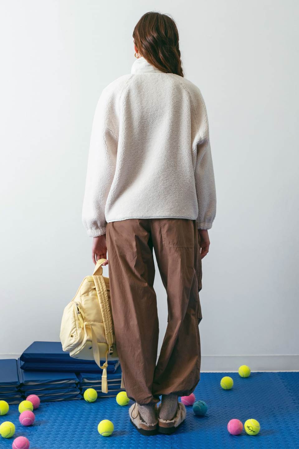 SOLID SNAP BUTTON FLEECE JACKET
