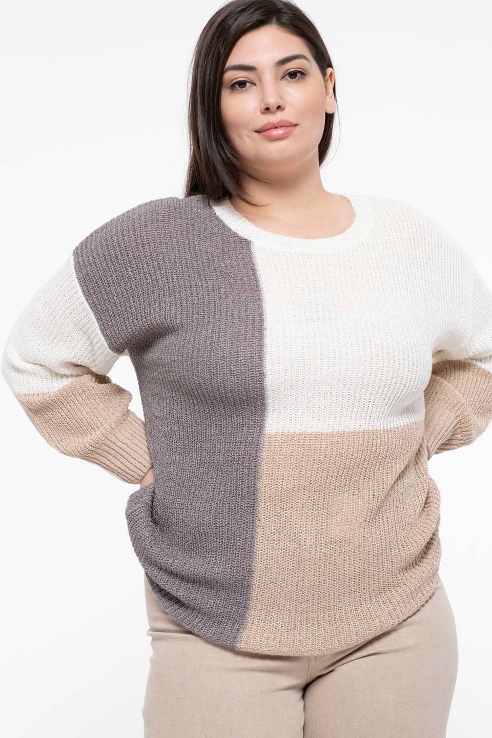 JERSEY DE PUNTO COLORBLOCK PLUS