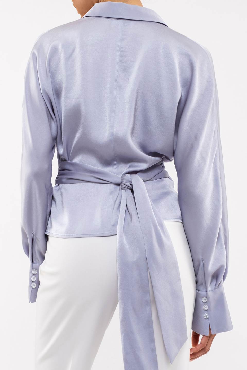 TWISTED WAIST BUTTON UP TOP